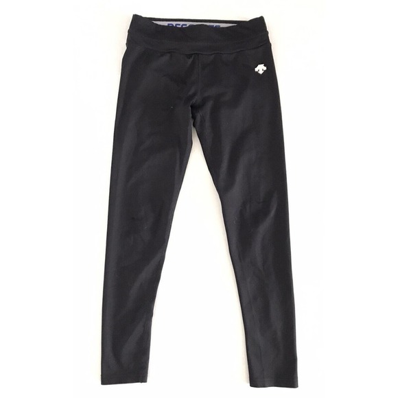 Descente | Junior Ski Tights Slim Girls Size 14 / 150 Black Pullon Stretch - Picture 1 of 7